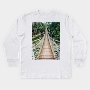 Canopy Trail at Santa Ana Wildlife Refuge Kids Long Sleeve T-Shirt